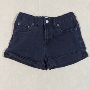 Levi’s Cotton Girlfriend Shorts Relaxed Fit Black Mid Rise Casual 14